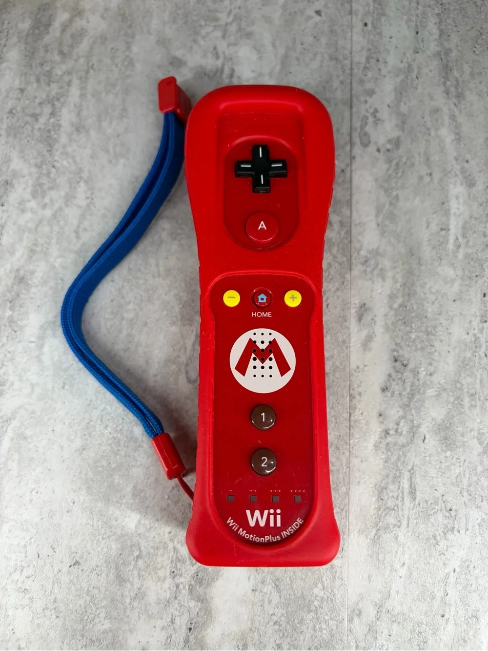 Nintendo Wii Motion Plus Remote Wiimote Controller OEM Mario Limited Edition Red